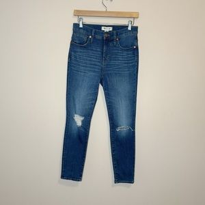 Madewell 9" Mid-Rise Skinny Crop Jeans in Delmar Wash Size 26